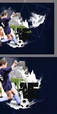 آموزش طراحی پس زمینه ورزشی در فتوشاپ